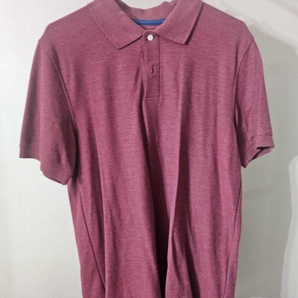 Lulu-B Men's Polo Shirt in Rich Burgundy